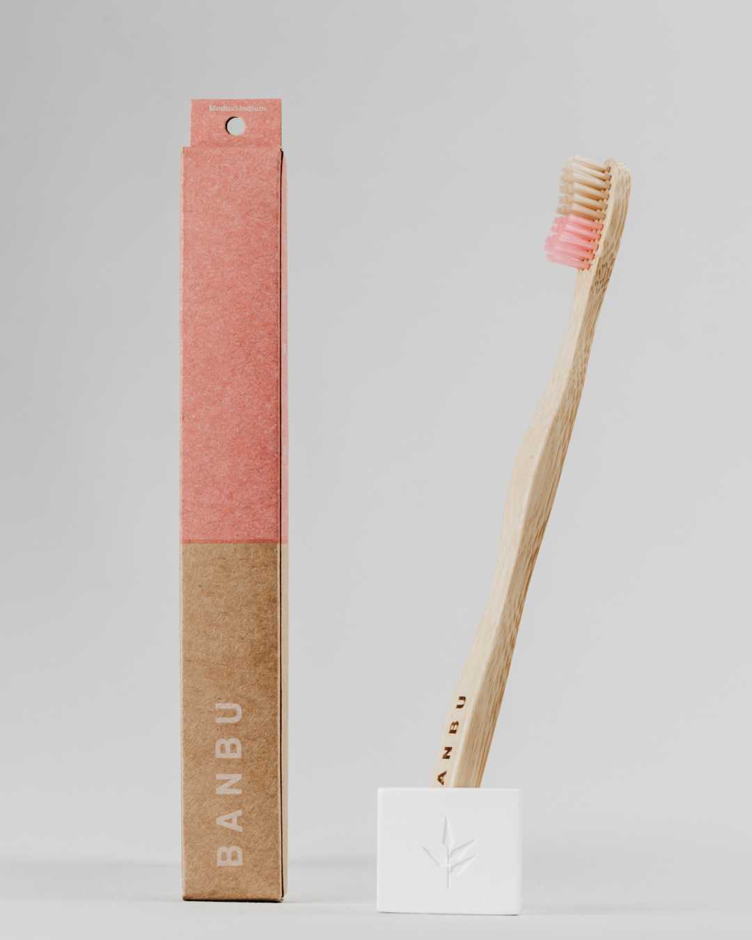 Wooden Toothbrush Medium Bristles – BANBU - Main Image