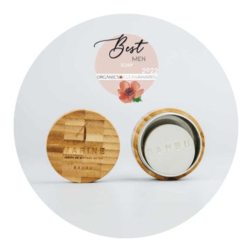 Jabón de afeitar ecológico, ideal para una afeitada suave y precisa, cuidando la piel con ingredientes naturales