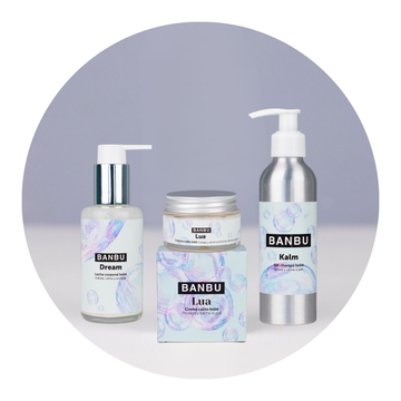 Coleccion de niños de banbu. cosmetica natural para niños