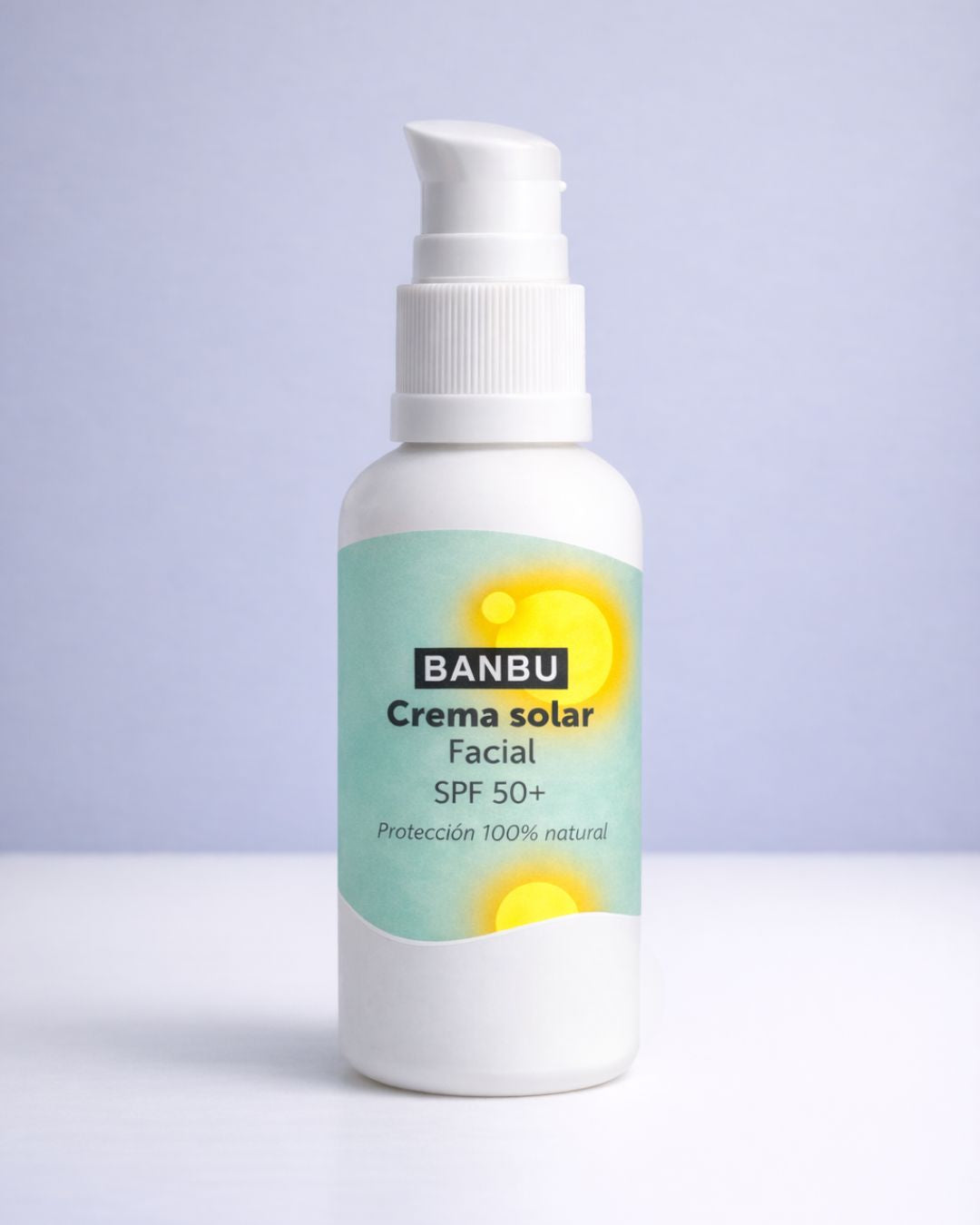 Crema solar facial natural SPF 50 con filtro mineral de óxido de zinc no nano, crema solar mineral invisible para la cara