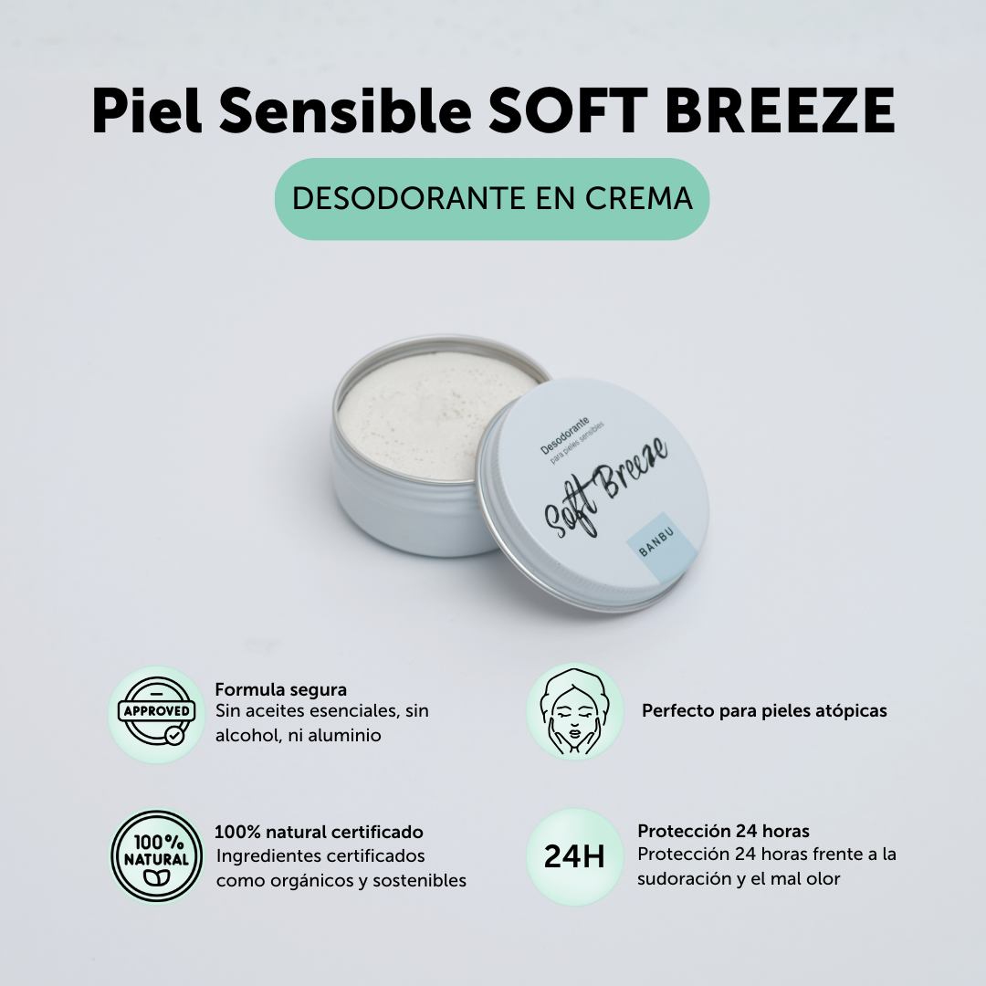 ECO Cream Deodorant for Sensitive Skin SOFT BREEZE