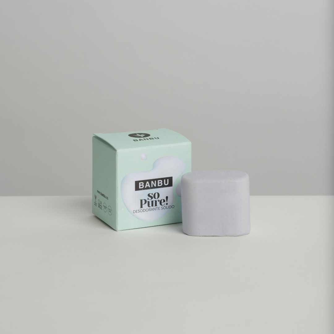 Desodorante Sólido ECO SO PURE (packaging y producto)