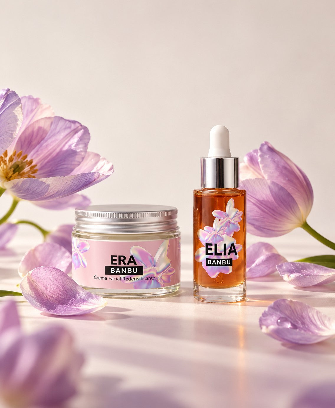 Crema ERA y sérum ELIA, ritual facial de Banbu para la perimenopausia y la menopausia