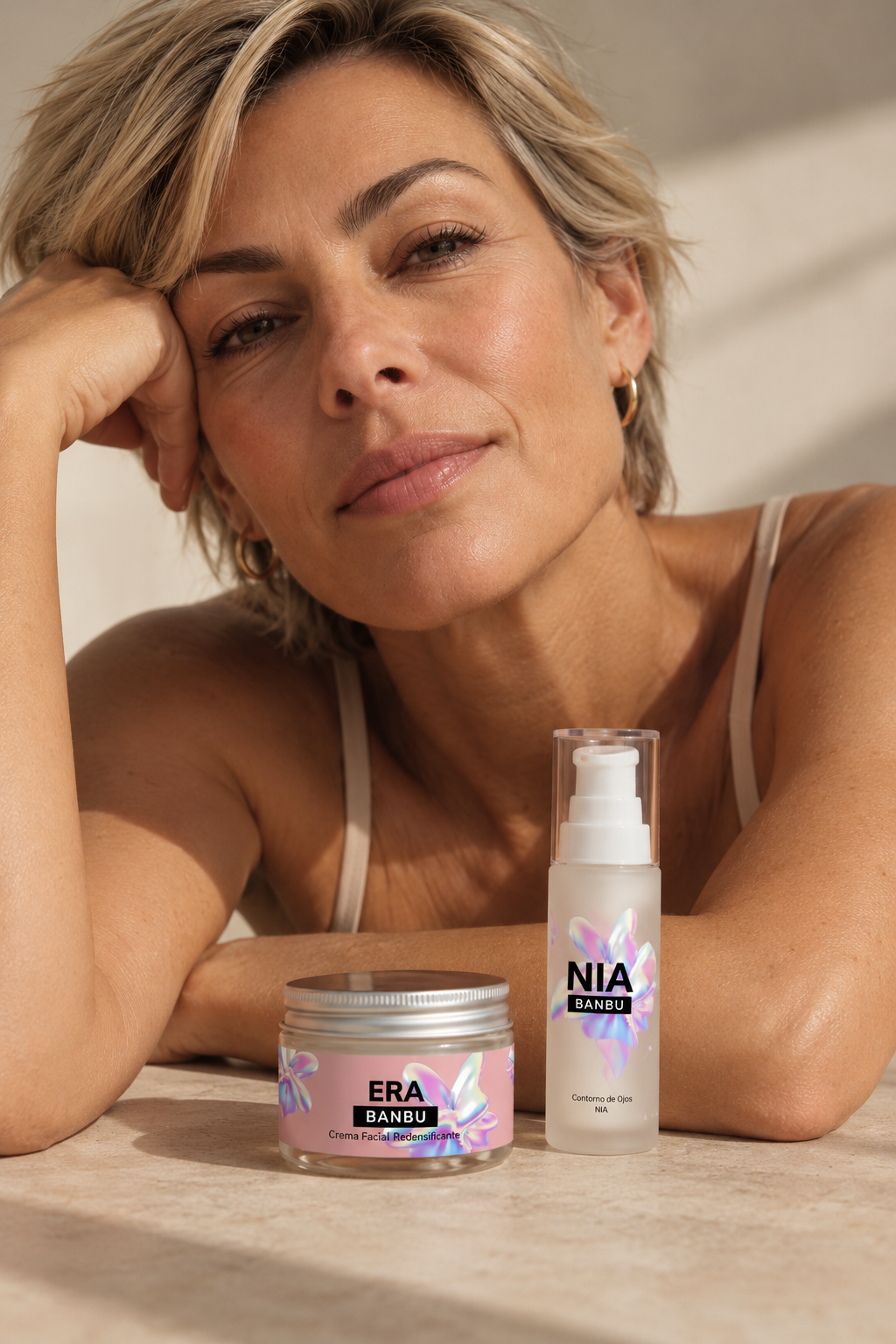 Contorno de ojos NIA y crema ERA, ritual de Banbu para la mirada y el rostro en perimenopausia y menopausia