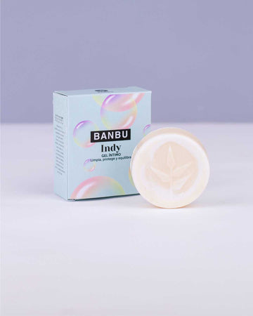 Gel íntimo Indy natural de Banbu con packaging sostenible.