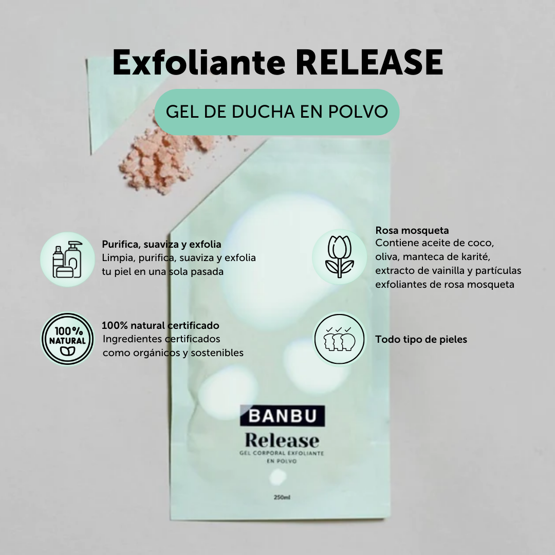 Gel de Ducha en Polvo ECO Exfoliante RELEASE