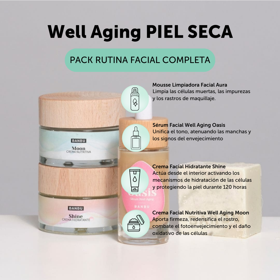 COMPLETE ECO Facial Routine Pack - Well Aging DRY SKIN