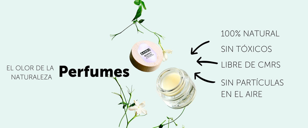 Perfumes sólido de mujer, naturales, sin tóxicos y sin disruptores endocrinos.