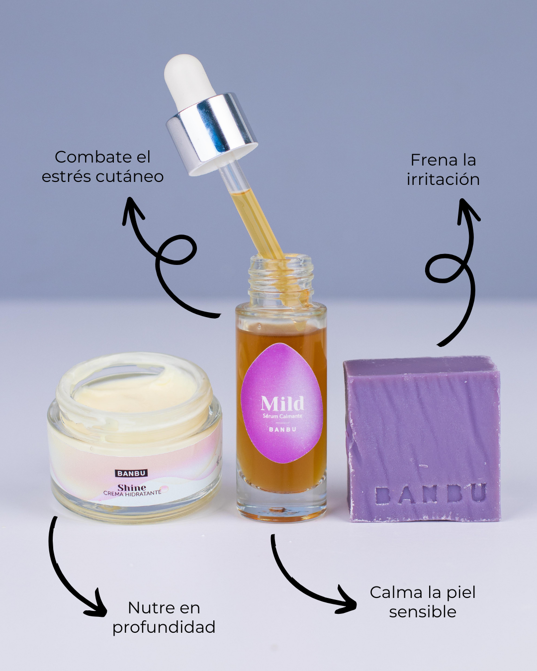 Pacote de rotina facial MEDIUM ECO - PELE SENSÍVEL ao Envelhecimento