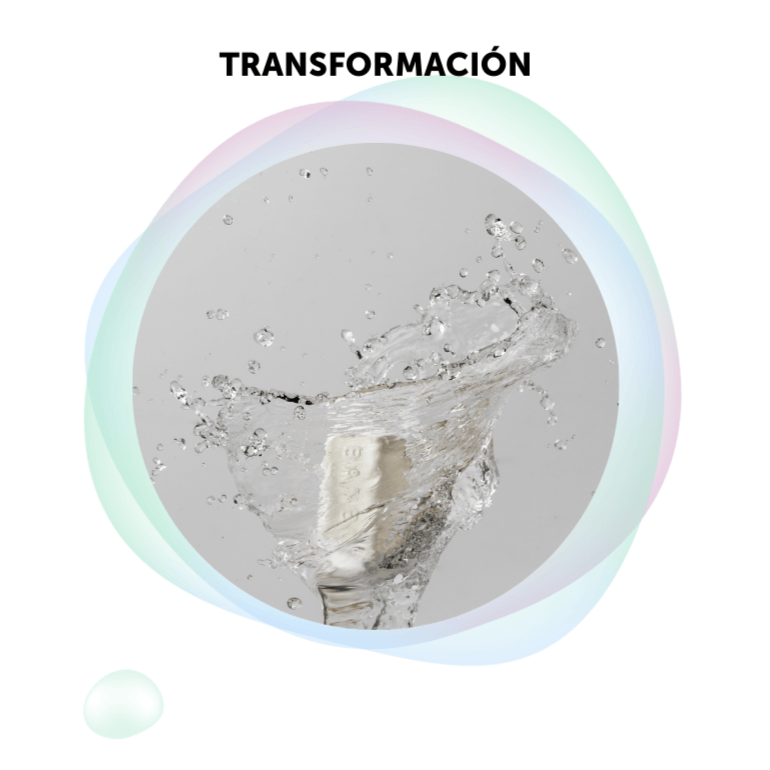  Imagen de un producto de Banbu con el texto "Transformación". Representa el compromiso de la marca con la sostenibilidad, apostando por el residuo cero, la reducción de plásticos y una producción de bajo impacto para cuidar el planeta sin renunciar a la calidad.