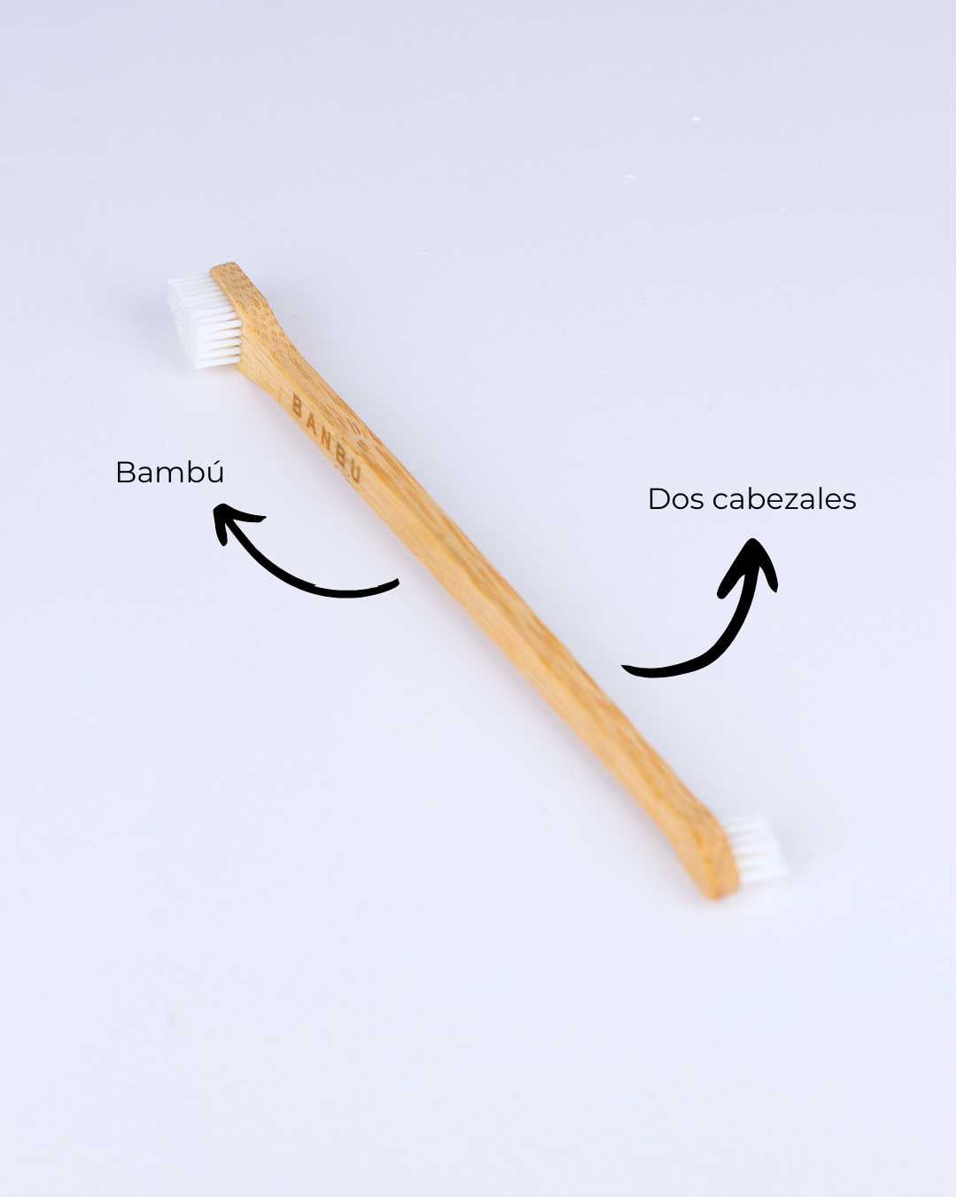 Cepillo de dientes de bambú para mascotas