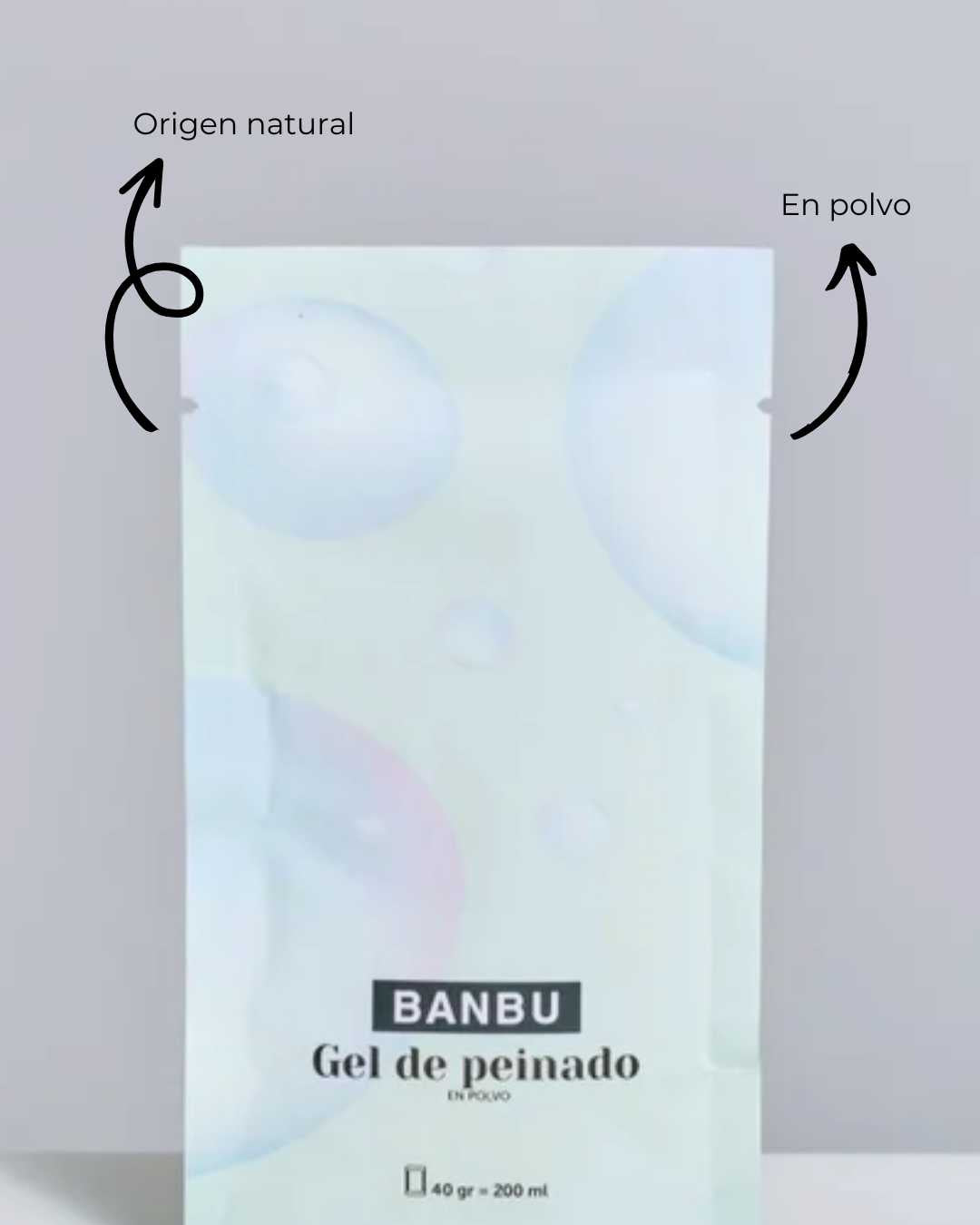 Crema definidora de rizos en polvo natural Banbu