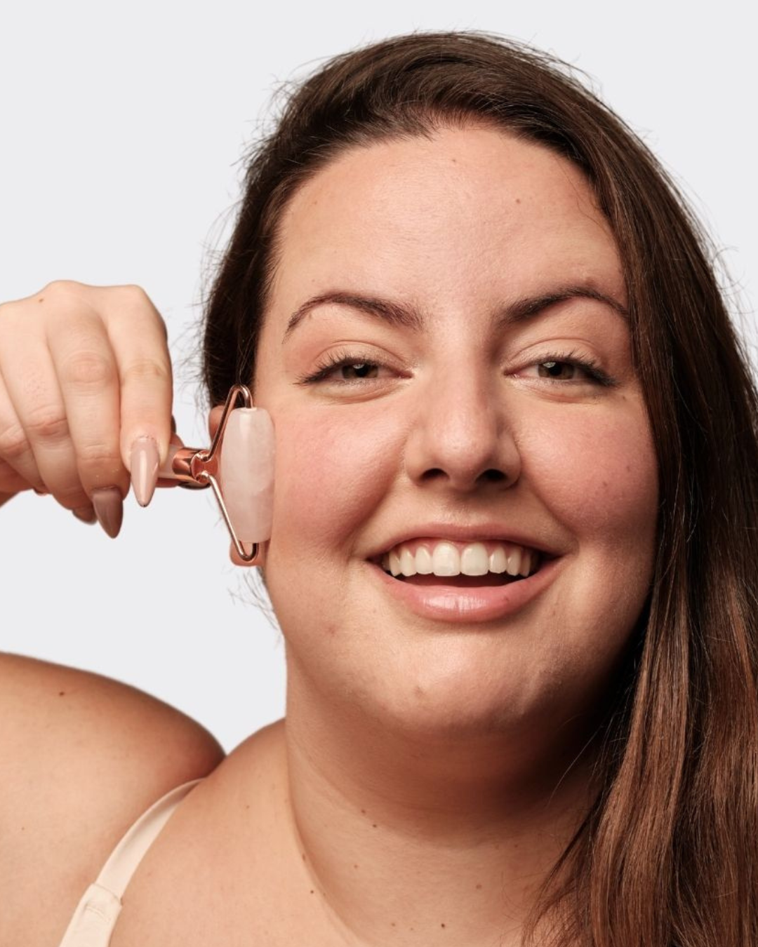 White Quartz Facial Roller