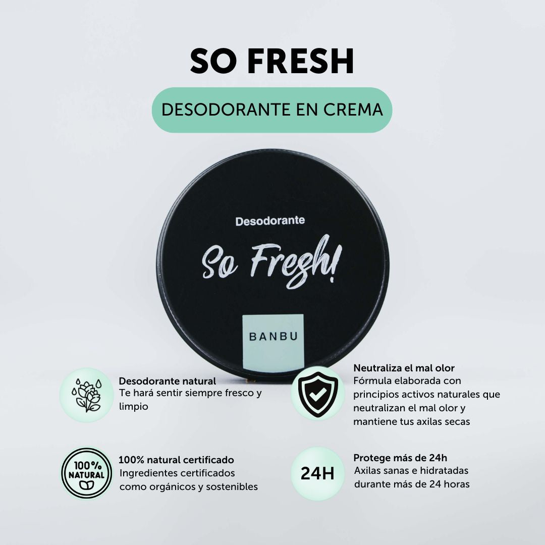 Desodorante en crema con ingredientes naturales que re harán sentir limpio y fresco, ya que su formula esta elaborada con principio activos naturales que neutralizan el mal olor y mantienen tus axilas secas. Protege durante más de 24 horas y mantiene las axilas hidratadas. 