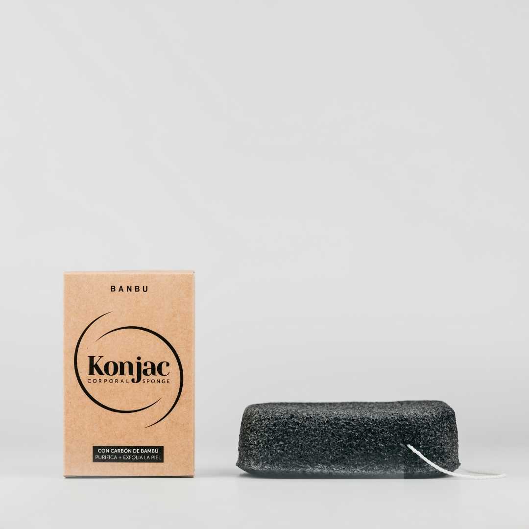Konjac Body Sponge with Charcoal